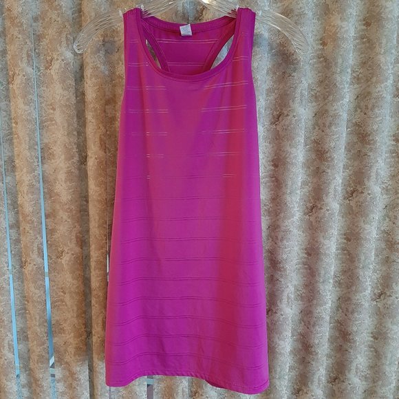 Athleta Tops - Athleta fuchsia racer back tank size Large